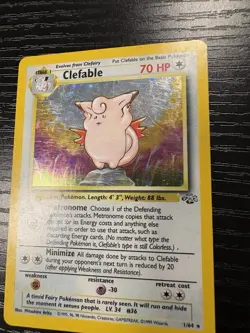 Clefable 5/130 Base Set 2 Holo Rare Pokemon Card LP #2 - Image 2