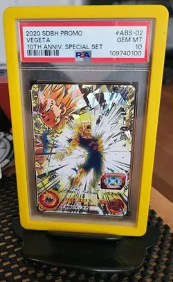 PSA10 Dragon Ball tcg trading card Holo Vegeta ABS-02 10th anniversary 20231208M - Image 1