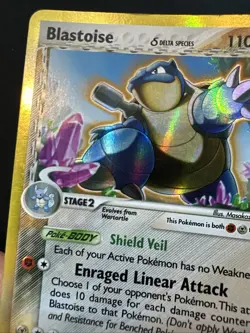 NM! Blastoise (2/100) EX Crystal Guardians Delta Species Holo Pokemon Card! - Image 2