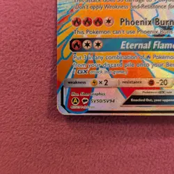 Ho-Oh GX SV50/SV94 Hidden Fates Shiny Vault Pokemon Card - NM - Image 4
