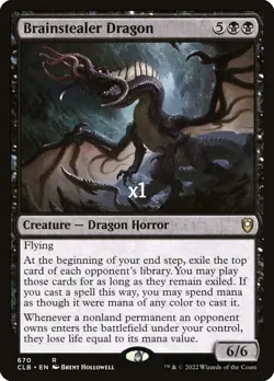 MTG Commander Legends: Battle for Baldur's Gate CLB Brainstealer Dragon MINT - Image 1