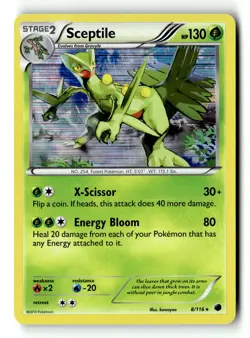 Pokemon Card Sceptile Holo LP Plasma Freeze 8/116 - Image 1