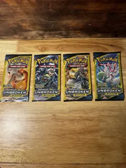 Pokemon Sun & Moon Unbroken Bonds - 4 packs - Art set - factory sealed - Image 1