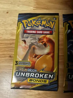 Pokemon Sun & Moon Unbroken Bonds - 4 packs - Art set - factory sealed - Image 2