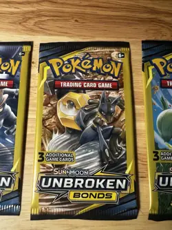 Pokemon Sun & Moon Unbroken Bonds - 4 packs - Art set - factory sealed - Image 4