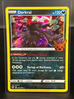 Darkrai 105/189 Trick or Trade Halloween Holo Promo Pokemon Card - NM - Image 1