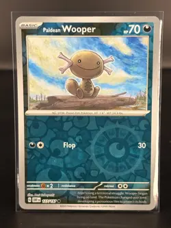 Paldean Wooper 127/197 Reverse Holo SV03: Obsidian Flames Pokemon Card NM - Image 1