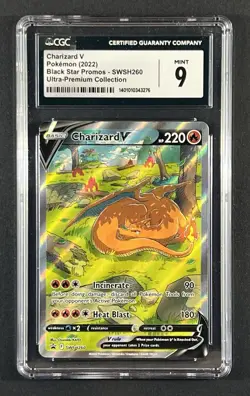 2022 Pokemon Charizard V Ultra-Premium Collection Holo SWSH260 CGC 9 - Image 1