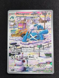 Pokemon TCG Metagross 178/162 Temporal Forces Illustration Rare NM - Image 1