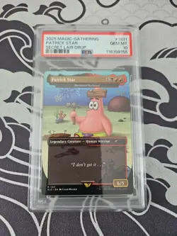 2025 MTG SECRET LAIR DROP #1931 PATRICK STAR PSA 10 - Image 1