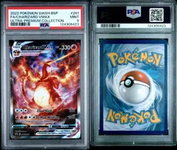 2022 Pokemon SWSH BSP FA/Charizard VMax Ultra Premium Collection #261 PSA 9 MINT - Image 3