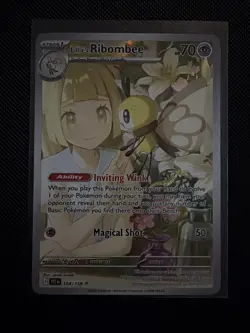 Pokemon TCG Journey Together Lillie's Ribombee Illustration Card 164/159 - Image 1