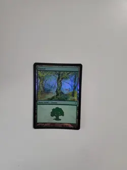 MtG FOIL Basic Forest LP x1 - Lorwyn (298) - Image 1