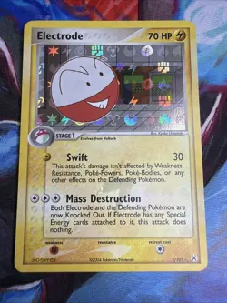 ELECTRODE 5/101 EX Hidden Legends REVERSE HOLO rare Pokemon TCG card NM+ CLEAN! - Image 1