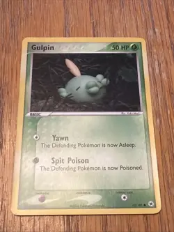 Pokemon TCG Gulpin EX Hidden Legends 62/101 Reverse Holo LP - Image 2