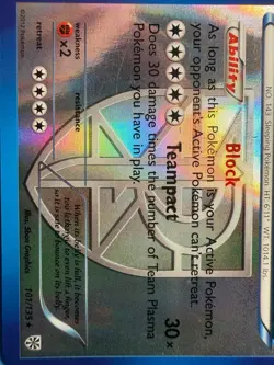 Snorlax (Team Plasma) 101/135 Plasma Storm Reverse Holo Rare LP Pokemon Card - Image 3