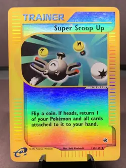Pokemon TCG Super Scoop Up 151/165 Expedition Base Set Reverse Holo VTG WOTC LP - Image 1