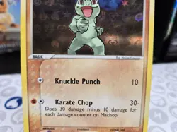 Pokemon TCG - EX Hidden Legends Machop 64/101 Reverse Holo - MP - Image 3
