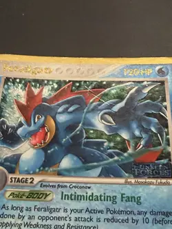 Feraligatr - 4/115 - EX Unseen Forces Stamped Reverse Holo Card Pokemon TCG - Image 2