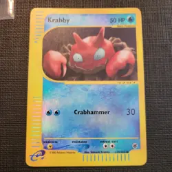 Krabby 115/165 Expedition Base Set Reverse Holo Pokemon Tcg - Image 1