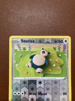 Pokemon TCG Snorlax 109/159 Reverse Holo Crown Zenith 160 HP Rare Asako Ito - Image 3