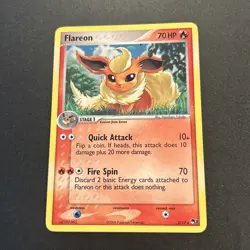Pokemon TCG Flareon 2/17 POP Series 3 Holo Rare 2006 70 HP English Card NM - Image 1