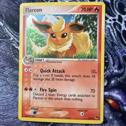 Flareon - 2/17 - Pokemon Pop Series 3 Holo Card LP - Image 1