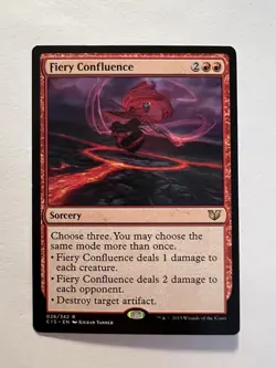 Fiery Confluence - MTG Commander 2015 - NM Sorcery Rare - Image 1
