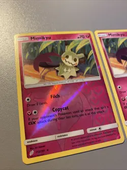 Pokemon Team Up Mimikyu 112/181 Reverse Holo And Non Holo Rare In NM Condition - Image 2