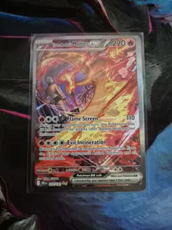 Pokemon TCG Destined Rivals Team Rockets Moltres Card 229/182 Sir - Image 1