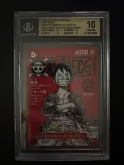One Piece Japanese Monkey D. Luffy Magazine Promo ST21-014 BGS 10 PRISTINE - Image 1
