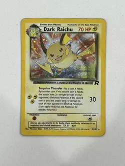 Pokemon TCG Team Rocket Dark Raichu 83/82 Holo Secret Rare English 2000 HP/DMG - Image 1