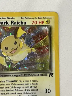 Pokemon TCG Team Rocket Dark Raichu 83/82 Holo Secret Rare English 2000 HP/DMG - Image 3