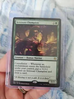 MTG THB Theros Beyond Death Setessan Champion Magic 198/254 PACK FRESH - Image 1
