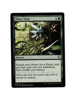 MTG Magic Three Visits Commander Legends 261 NM - Image 1