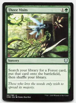 Three Visits - NM Near Mint - CMR Commander Legends # 261 - MTG Magic - Image 1
