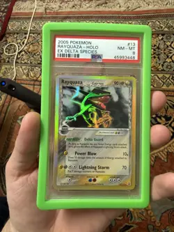 Rayquaza 13/113 Delta Species Holo Vintage Pokemon TCG 2005 PSA 8 - Image 1