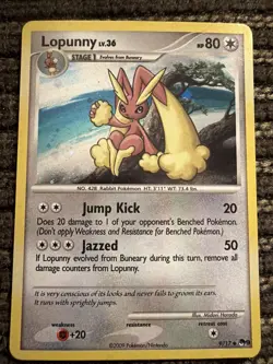 Pokemon TCG Lopunny POP Series Promos 9/17 Cosmos Holo Rare MP See pics - Image 1
