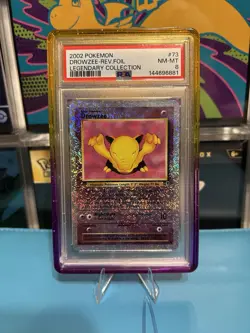 2002 POKEMON LEGENDARY COLLECTION #73 DROWZEE-REVERSE FOIL PSA 8 POP 170 - Image 1