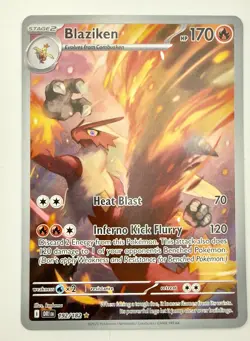 Pokemon TCG Blaziken Destined Rivals Illustration Rare Card 192/182 NM Card - Image 1