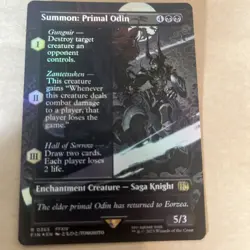 Summon: Primal Odin (Borderless) Final Fantasy Foil - Image 1