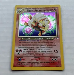 Pokemon TCG Light Arcanine Neo Destiny 12/105 Holo Rare English 100 HP Unlimited - Image 1