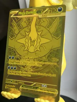 Pokemon TCG Mega Darkrai EX Gold Full Art Foil Card 120/084 280HP English - Image 2