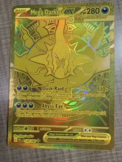 Mega Darkrai EX 120/084 Hyper Rare Gold Full Art Holo Pokemon NM/M English 2026 - Image 1
