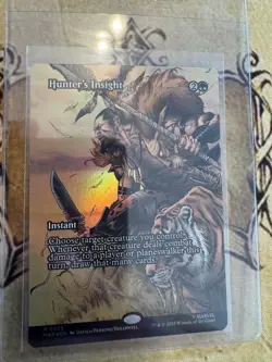 Hunter's Insight - FOIL - Borderless M MTG Marvel Universe M/NM, Spider-Man - Image 1