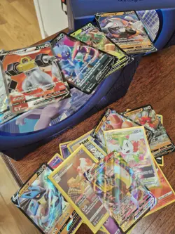 Pokemon Storage Box bundle, V, Vmax, Holo, standard, energy cards, Pikachu Large - Image 3