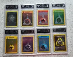WOC POKEMON HOLO ENERGY SET 8 CARDS "ENERGIZE YOUR GAME CYCLE" POKEMON LEAGUE - Image 1