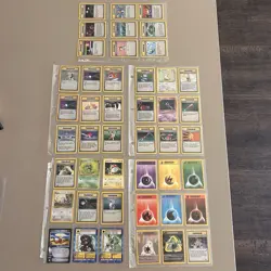 Pokemon Card Lot 1999 WOTC 45 Different Cards Lots Of 1st Edition Energy Trainer - Image 1