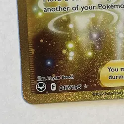 Pokemon Lot Of 2 Gold Cards- Energy Switch 212/195, Psychic Energy 207/165 - Image 5