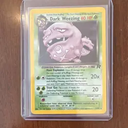 Pokemon Team Rocket Holo Set 4 Cards - Dark Weezing, Dark Arbok, Trainer, Energy - Image 3